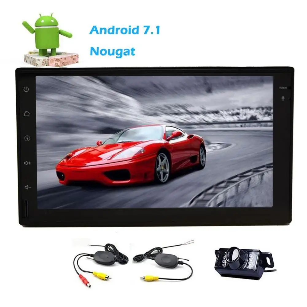Android 7 1 стерео 2 Дин Bluetooth FM/AM радио приемник Tablet экрана Wi Fi просмотр веб страниц