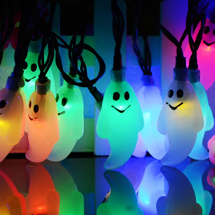 IP65 Waterproof grade 6M 20Led Ghost String Lamp Solar Outdoor Garden Light Halloween Powered Yard Party Patio Christmas | Лампы и
