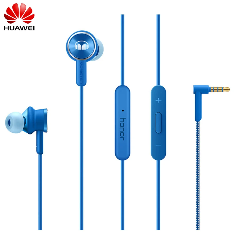 Оригинальные наушники Huawei Honor Monster 2 AM17 с микрофоном вкладыши поршневым