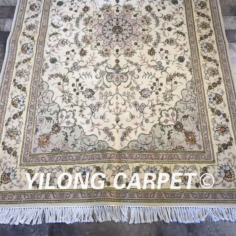 Yilong 4 'x 6' Традиционный китайский шерстяной ковер Изысканный тонкий мягкий