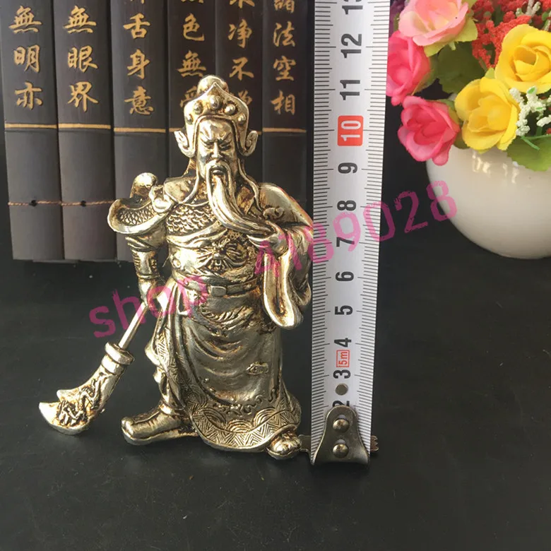 Чистая белая медь Wu God of wealth игровой нож Guan Gong украшения ручной работы коллекция