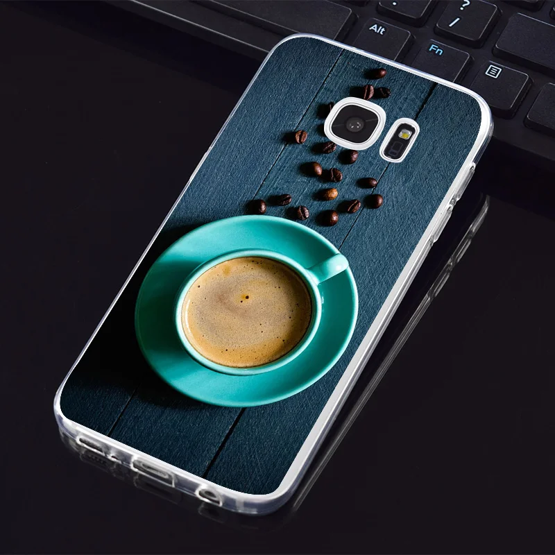 N288 Coffee And Book Soft TPU Silicone Cover For Samsung Galaxy Note 3 4 5 8 9 10 M10 M20 M30 Grand Prime Case |