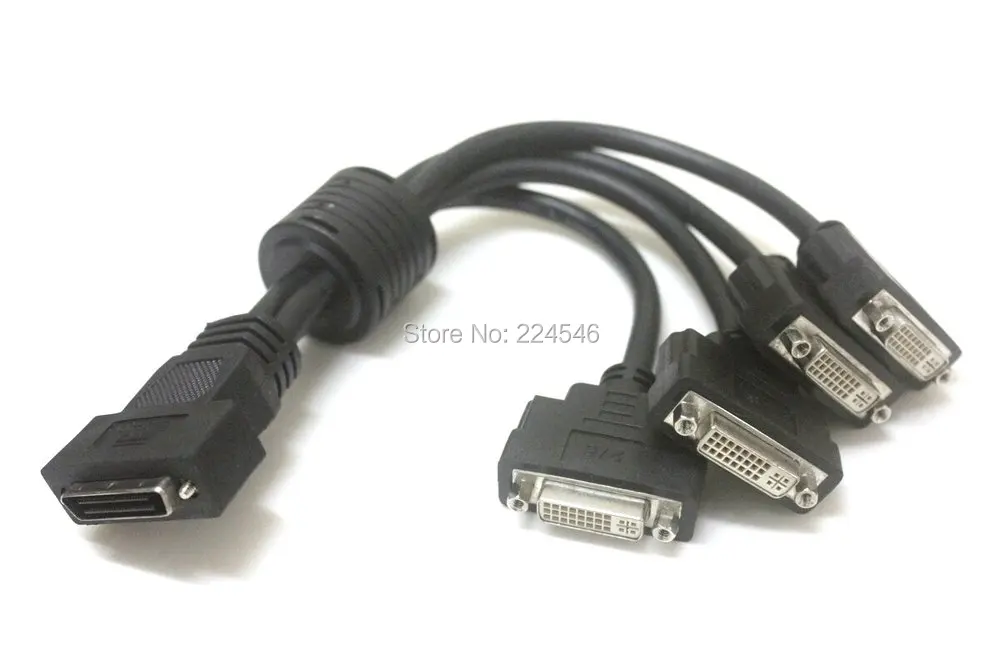 Оригинальный/подлинный для MATROX QUAD 16104 00 KX 20 M9140 до 4 WAY DVI разветвитель кабеля|splitter