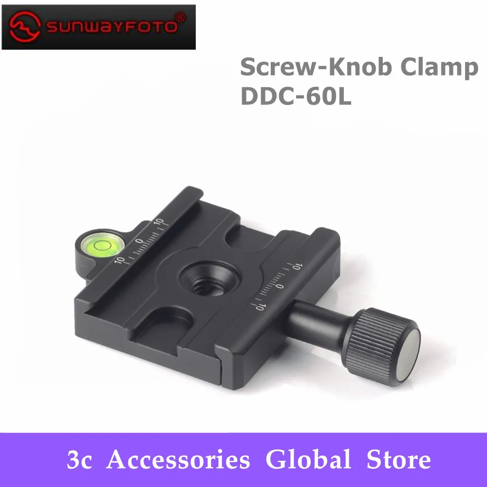 SUNWAYFOTO зажим с винтовой ручкой быстросъемный для головки штатива DSLR-камеры