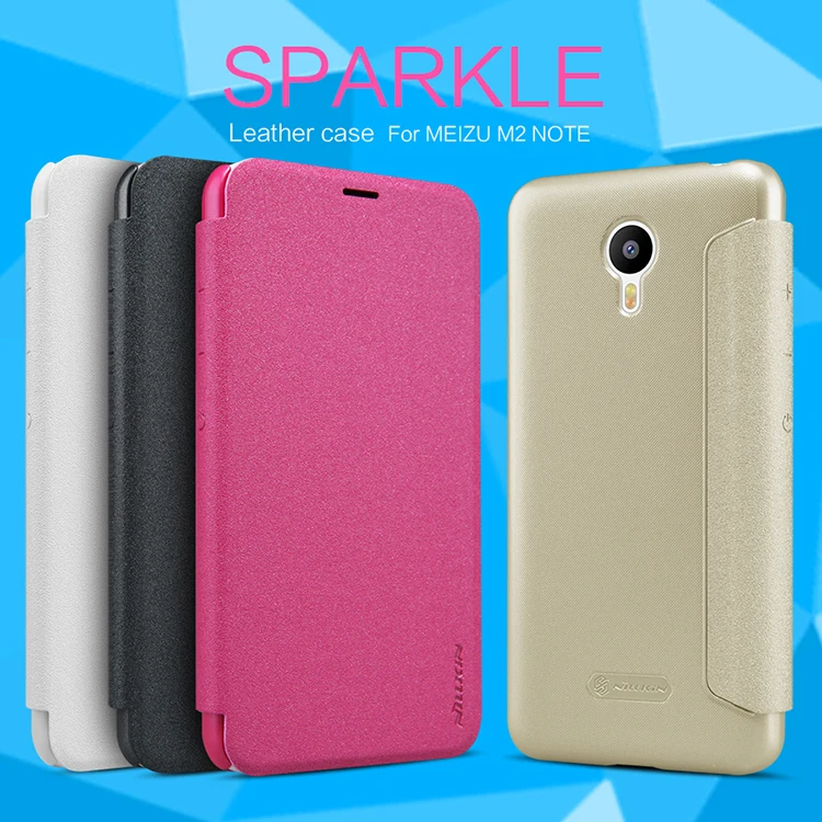 Бесплатная доставка NILLKIN искра серии Meizu M2 примечание кожаный чехол для Meilan