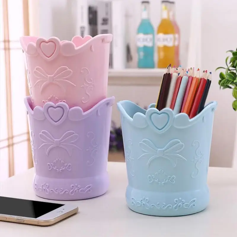 Европейский органайзер для макияжа держатель кистей пластиковый женский