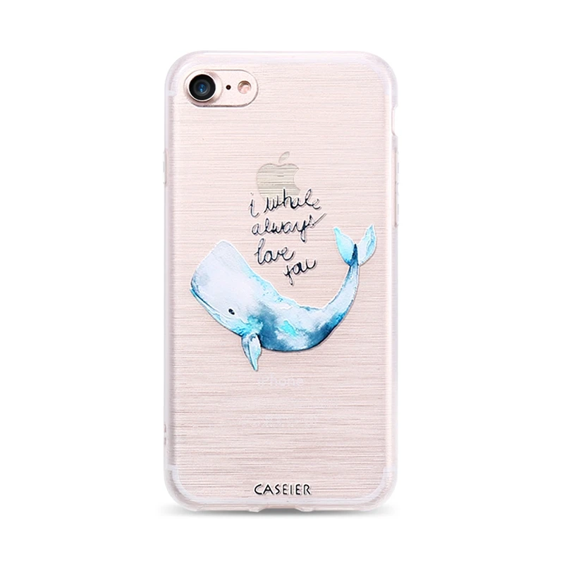 CASEIER ультра тонкий чехол для iPhone 7 6s 6 Plus с рисунком силиконовые чехлы 5S 5 7X8 мягкая