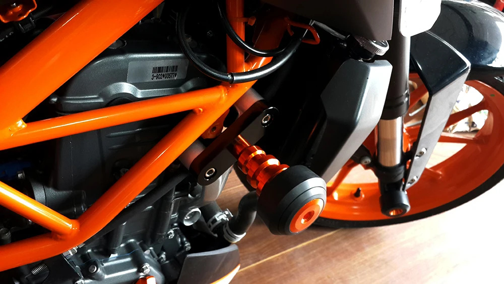Пара защита от падения мотоцикла рамка с ЧПУ Ползунки Краш протектор для KTM DUKE 125