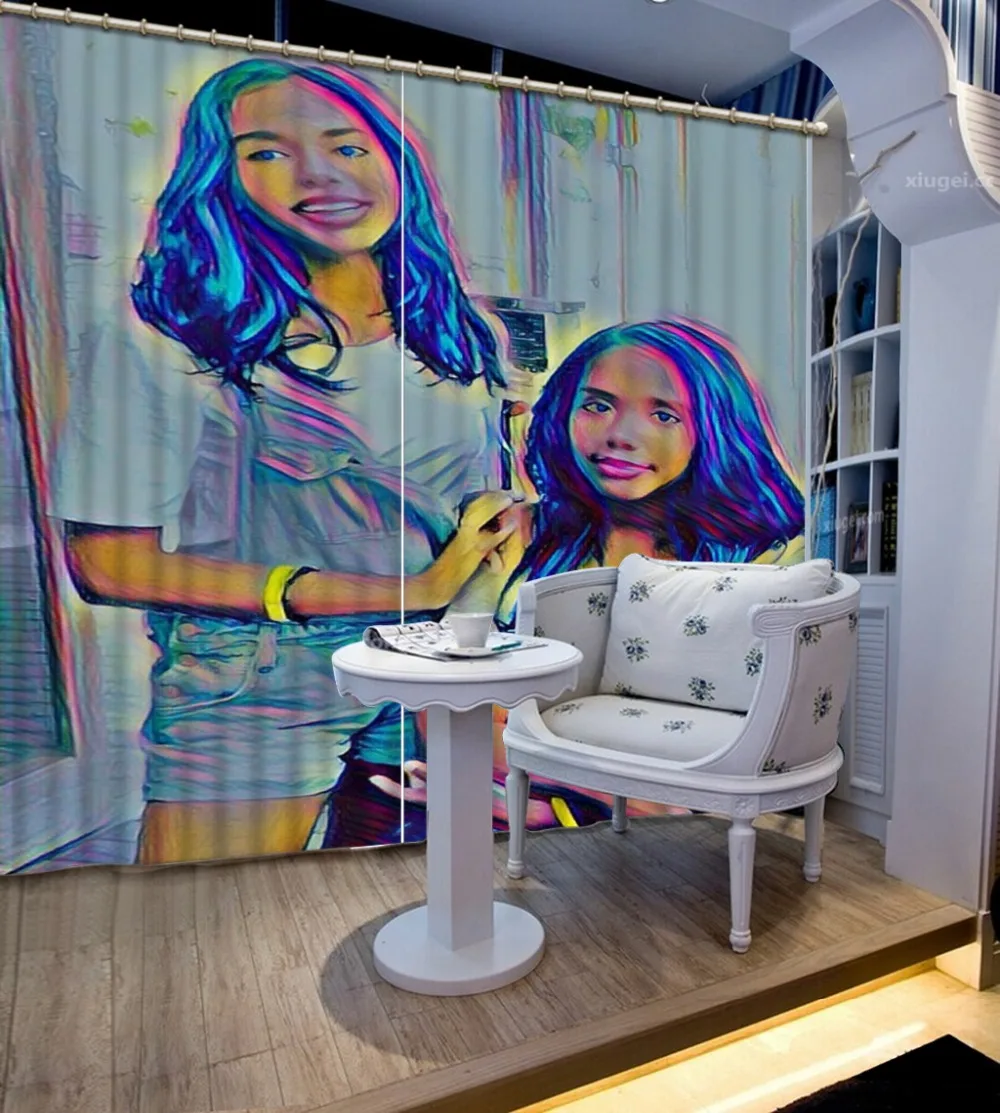 3d занавески на окна красивые оконные шторы для девочек гостиной спальни домашние