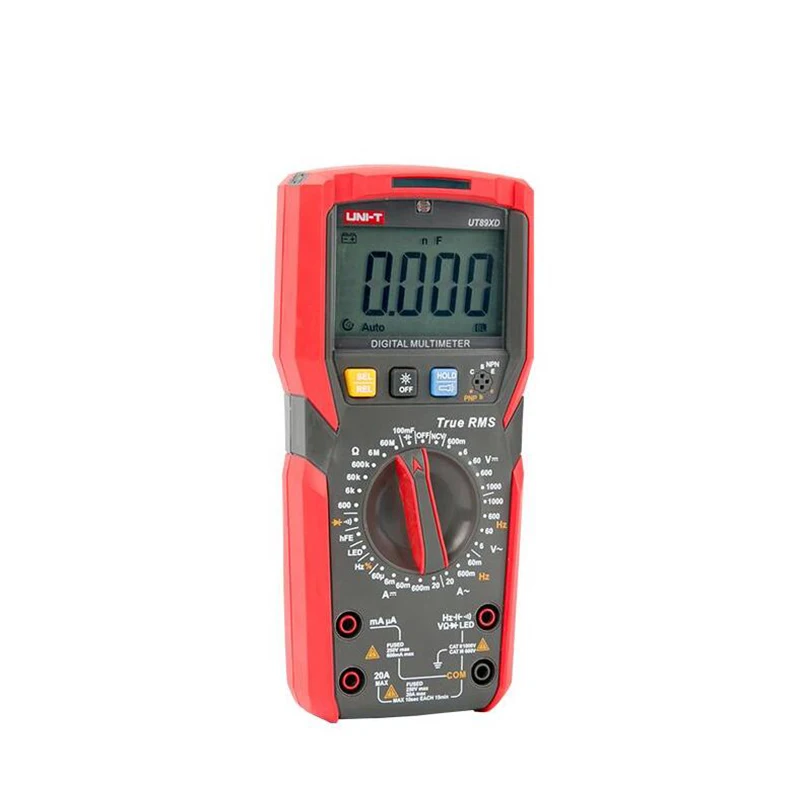 UNI-T UT89XD Digital Multimeter Tester True RMS AC DC Voltmeter Ammeter 1000V 20A Capacitance Frequency Resistance LED Measure