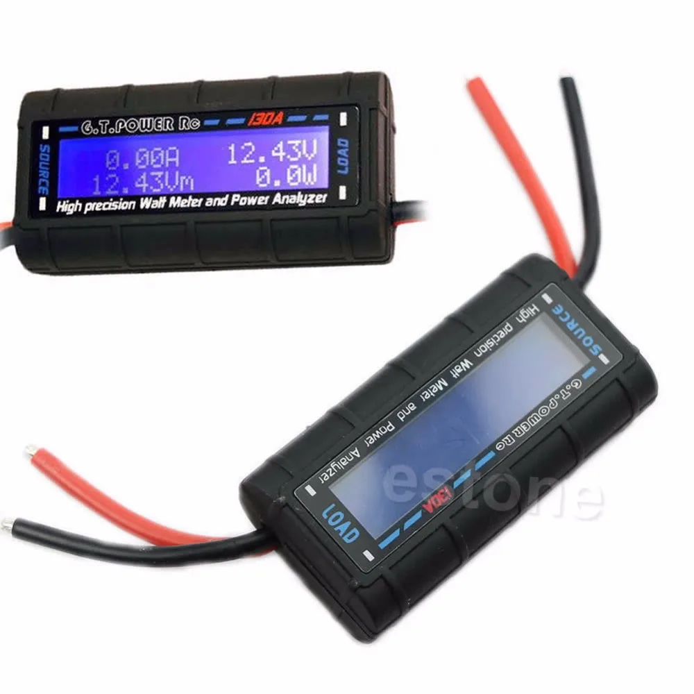 

Current Power Analyzer G.T.POWER RC 130A Watt Meter and Power Analyzer High Precision LCD 60V