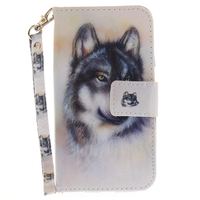 AOBABLAU Hot Sale Wallet Flip Cover For iPhone 5s SE Painted Stand PU Leather Case Coque 5 Phone Cases Fundas | Мобильные телефоны