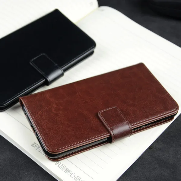 Кожаный чехол Pierves с отделением для карт Роскошный откидной Чехол подставкой Oukitel