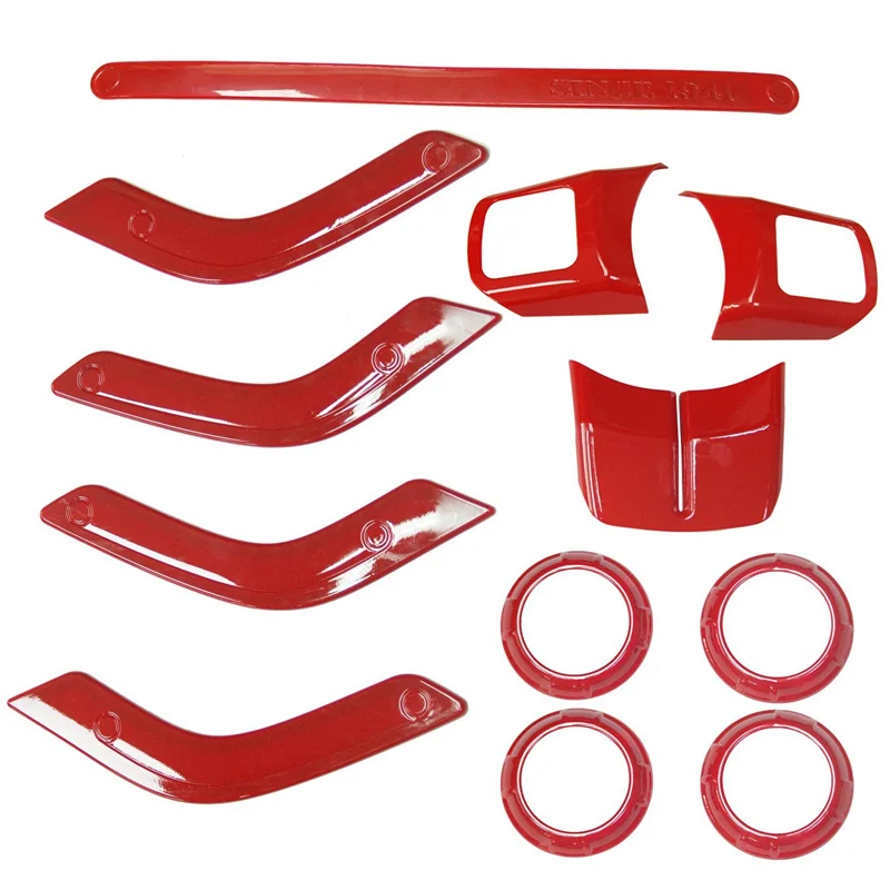 Для Jeep JK аксессуары внутренняя отделка акцент руль/дверная ручка крышка