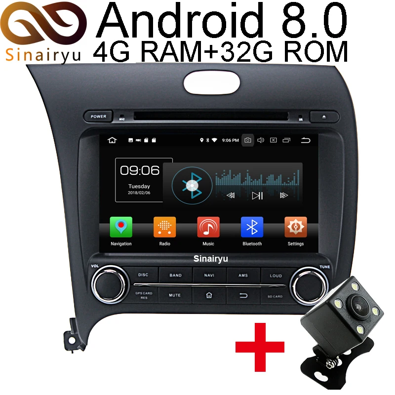 1024*600 4G Оперативная память Android 8 0 автомобильный DVD gps для кіа CERATO K3 Форте 2013 2014 2015 2016
