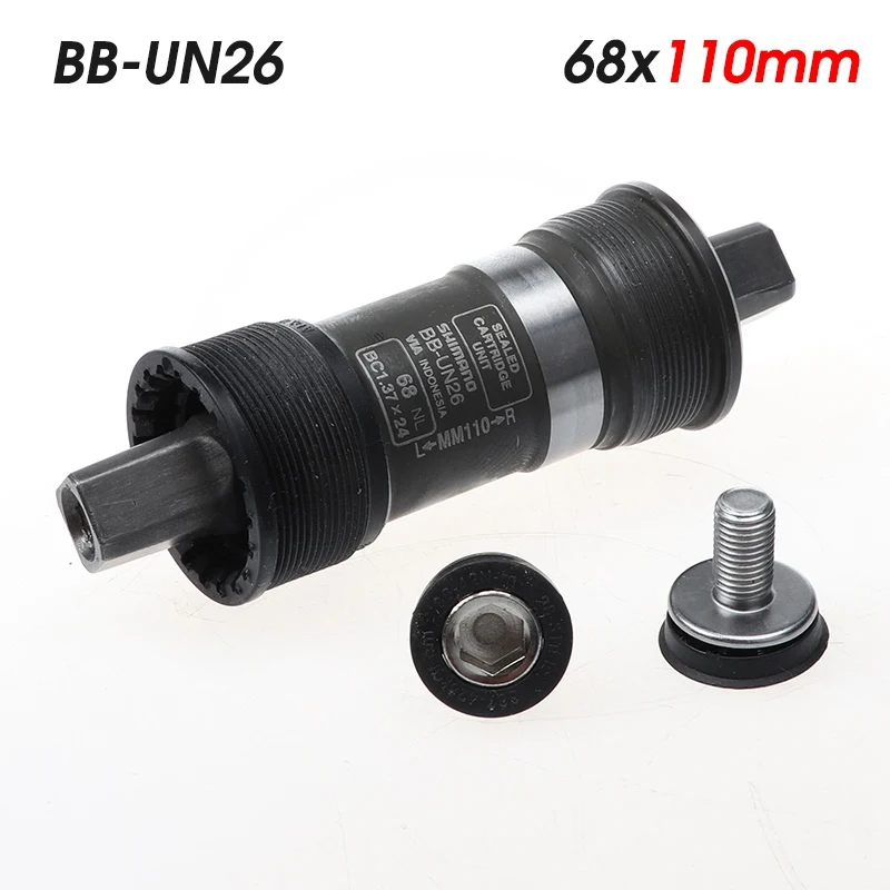 BB-UN26 68x110mm BB-UN26 BB-ES25 каретка квадратный ISIS Тип 68/73 мм велосипед Запчасти велосипедная ось bb комплект MTB дорожный велосипед каретка - Цвет: BB-UN26 68x110mm