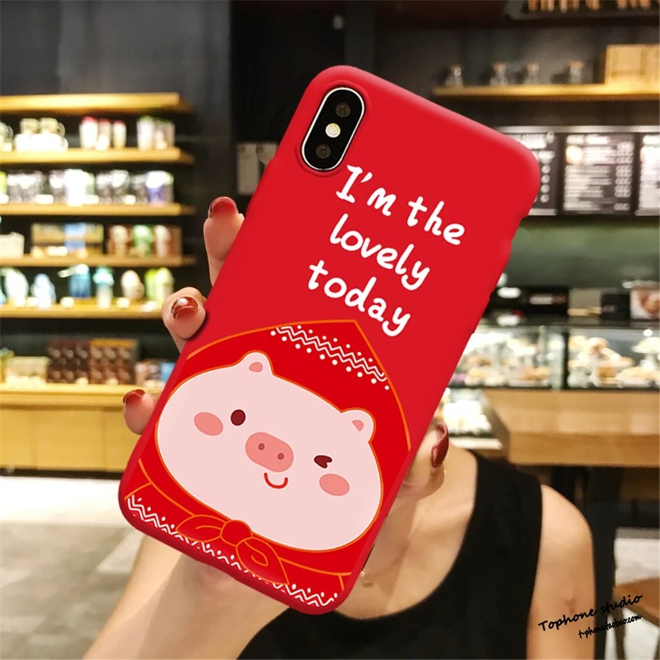 Забавный счастливый мультяшный чехол для iPhone Xs Max Xr X 10 оригинальный дизайн мягкий