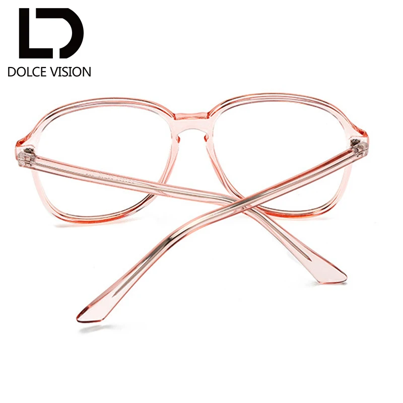 Розовые Овальные женские очки dolce vision модные трендовые оправы для очков с