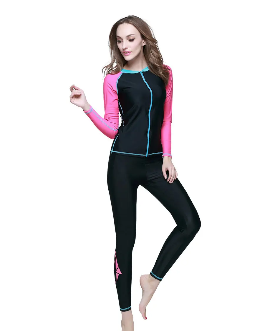 Рубашка с длинным рукавом Rashguard 2017 и длинные леггинсы базовые колготки из кожи