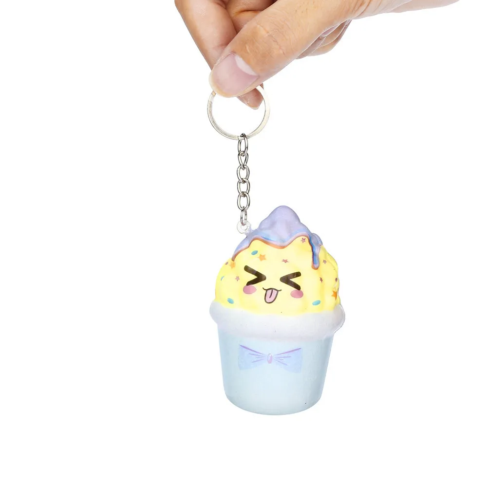 Автомобиль укладки Squishies Kawaii Мороженое замедлить рост крем душистый брелок