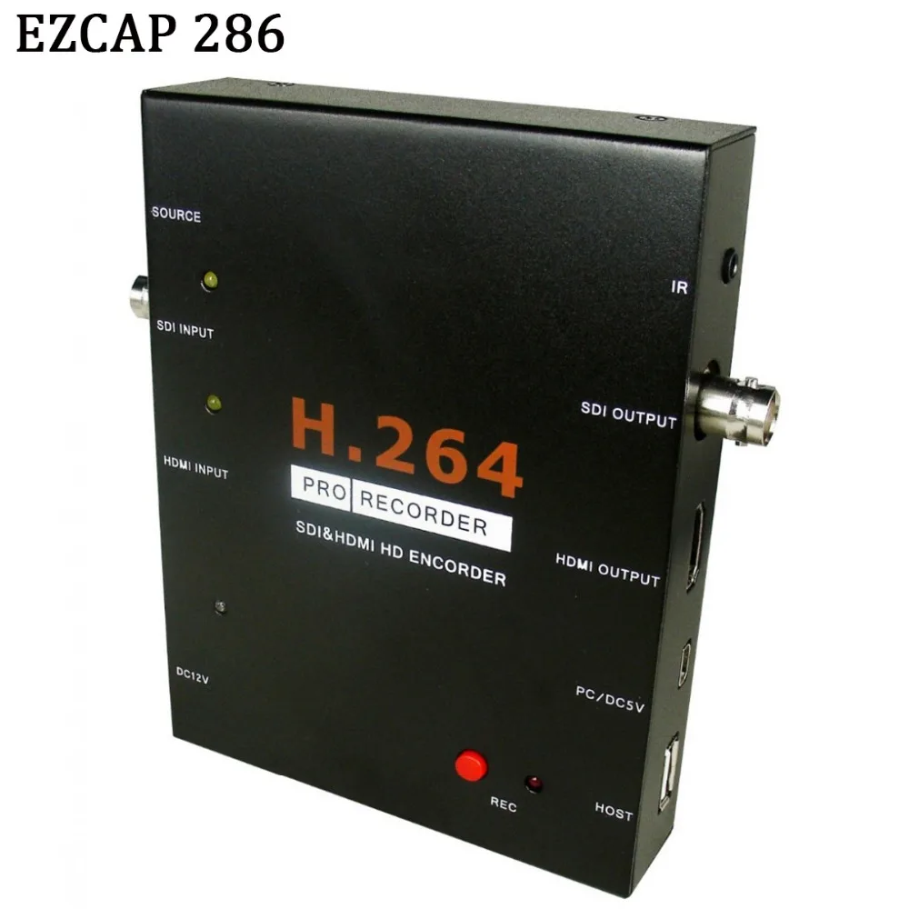 EZCAP 286 1080 P HD SDI HDMI видео игры захвата карта Регистраторы коробка Поддержка USB флэш