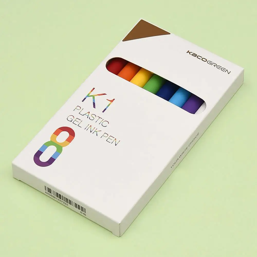 Xiaomi KACOGREEN K1 пластиковая гелевая чернилами 8 шт./кор. нейтральная ручка 0 5 мм