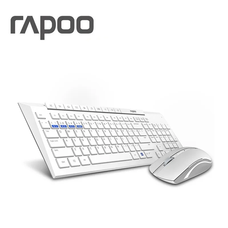 Rapoo мультимедиа беспроводная клавиатура мышь комбо с модным ультра тонким Whaterproof