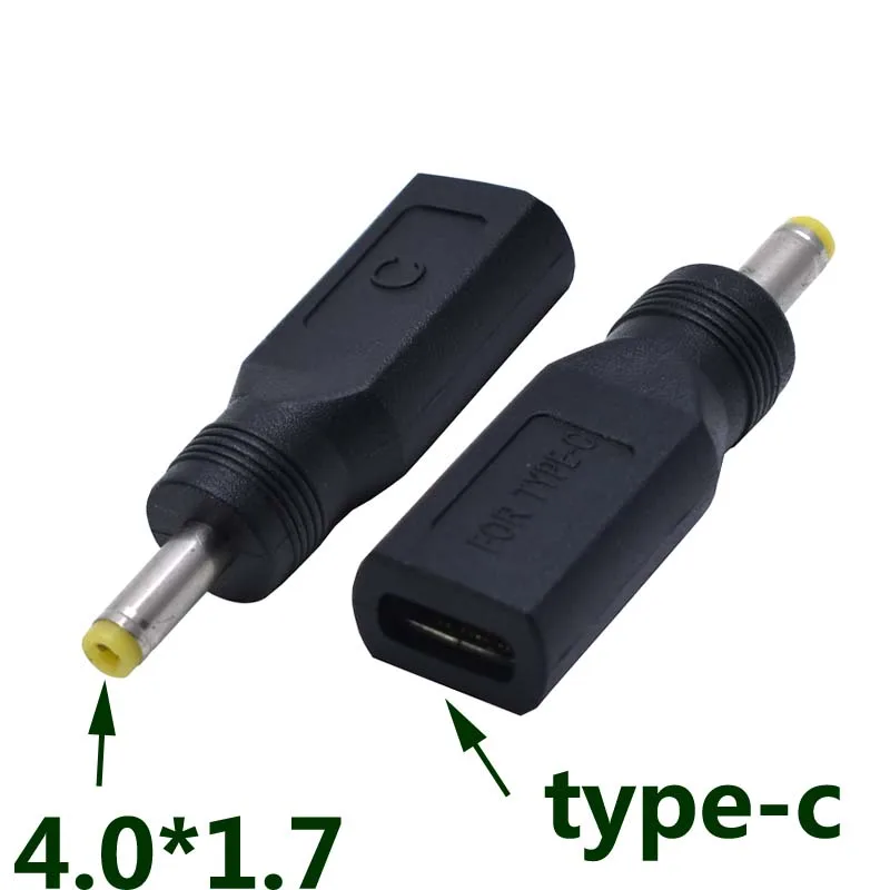 

USB Type C Female Jack to Dc 4.0mm x 1.7mm Male Power Charger Converter Adapter Connector for Lenovo ideapad 100 110 710S 310
