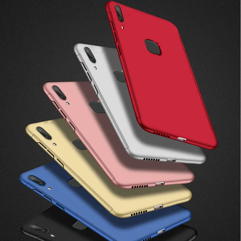 360 Degree Full Protection + Tempered Glass Bags Case For BBK Vivo Y71 Y75 Y83 Y85 X20 Plus X21i Armor Hybrid Hard PC Phone Back |
