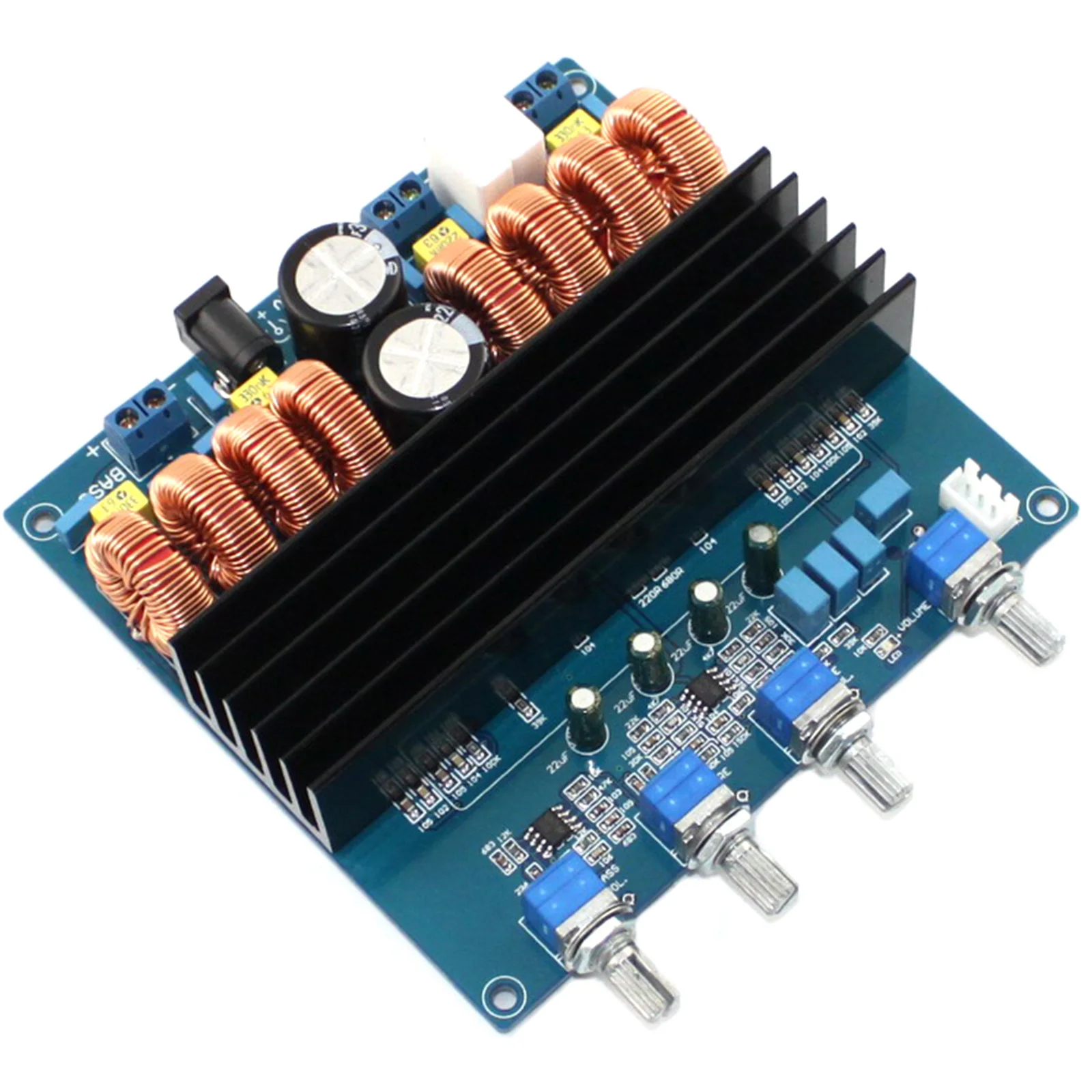 

TDA7498 2.1 Class D 200W+100W+100W DC24V to DC32V Digital Power Amplifier Board YJ00257
