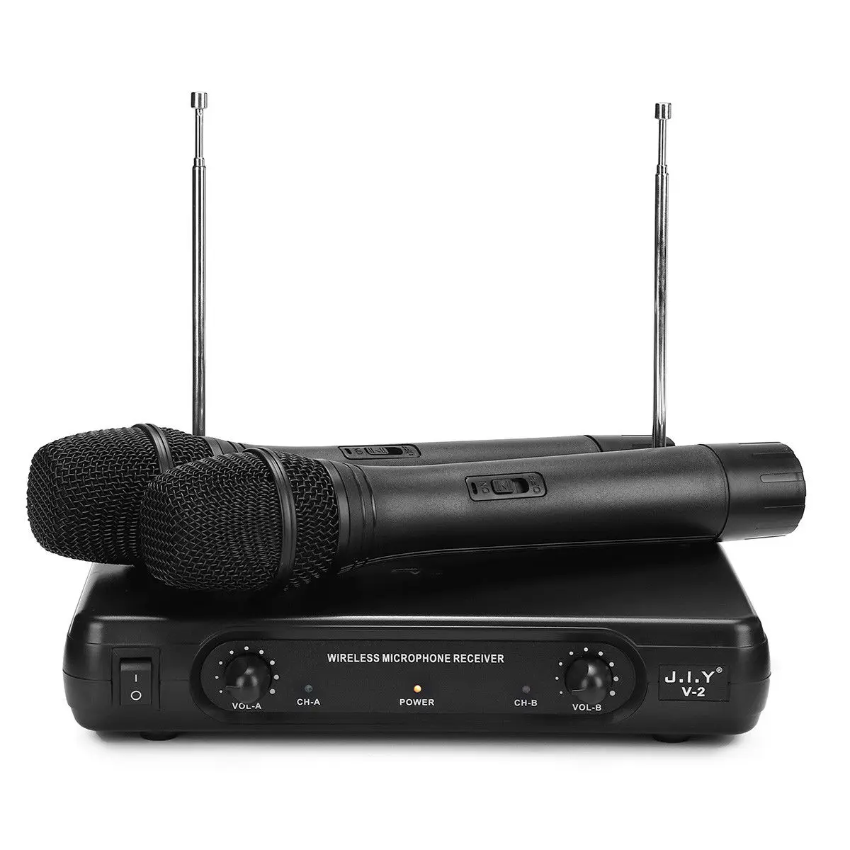 JIY V 2 Система домашнего кинотеатра VHF беспроводные микрофоны аудио приемник KTV