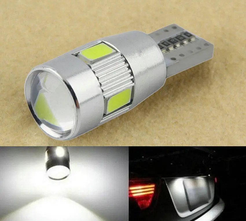 2 шт. 5630 Светодиодный автомобильный светильник 6 SMD HID боковой клиновидный