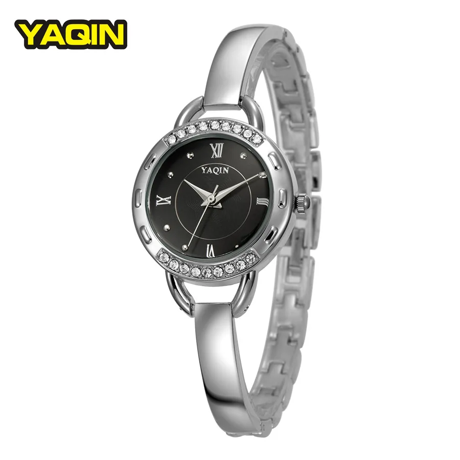 Для женщин кварцевые часы люксовый бренд розовое золото серебро стали группа