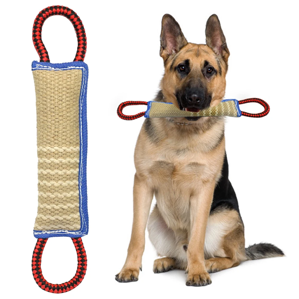 Игрушка для дрессировки собак джут Schutzhund игровые Игрушки жевания Интерактивная