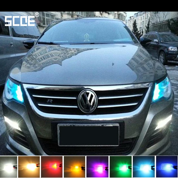 Автомобильная фара SCOE W5W 2x12SMD для Volkswagen VW Beetle CC Eos GTI Golf Jetta Passat Phaeton R32 Tiguan Touareg
