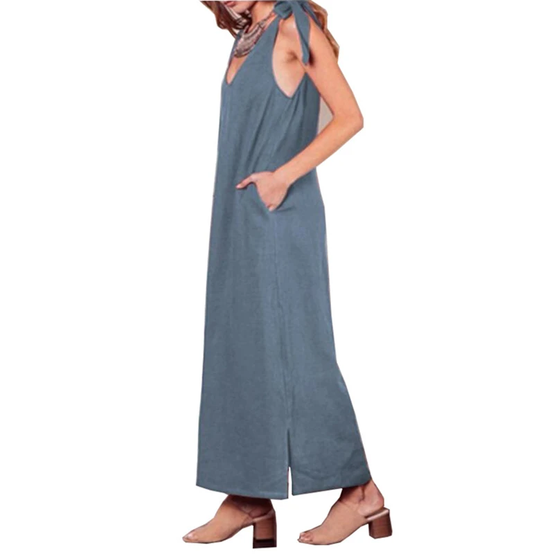 Женское платье сарафан для вечеринки модные пляжные Свободные мешковатые