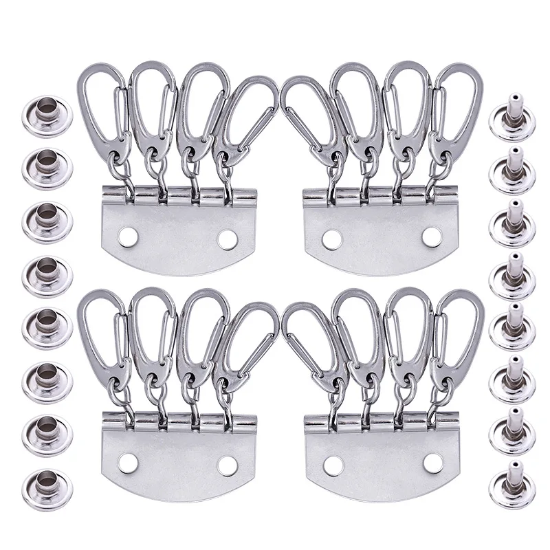 4 шт. брелок бумажник для ключей организатор с рядами 4/6 застежка отверстием