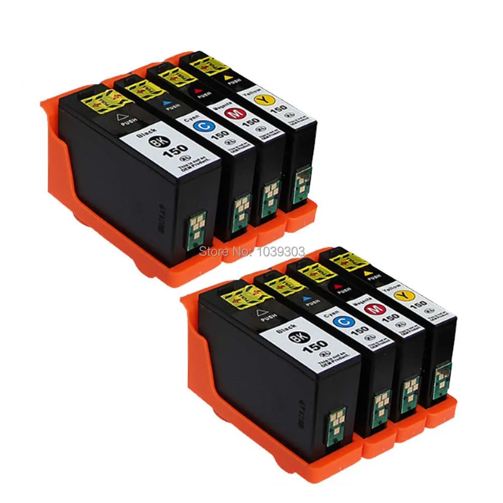 8 шт. картриджи чернильные совместимые с Lexmark 150 XL lm150 BK/C/M/Y|ink cartridges lexmark|ink cartridgecartridge