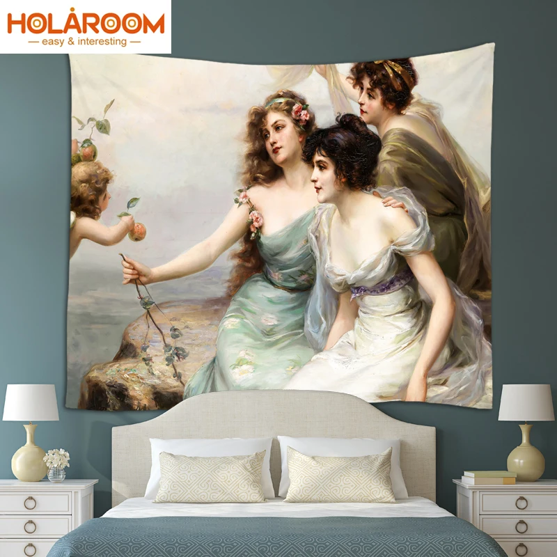 Гобелен в европейском стиле индийская мандала настенный художественный гобелен