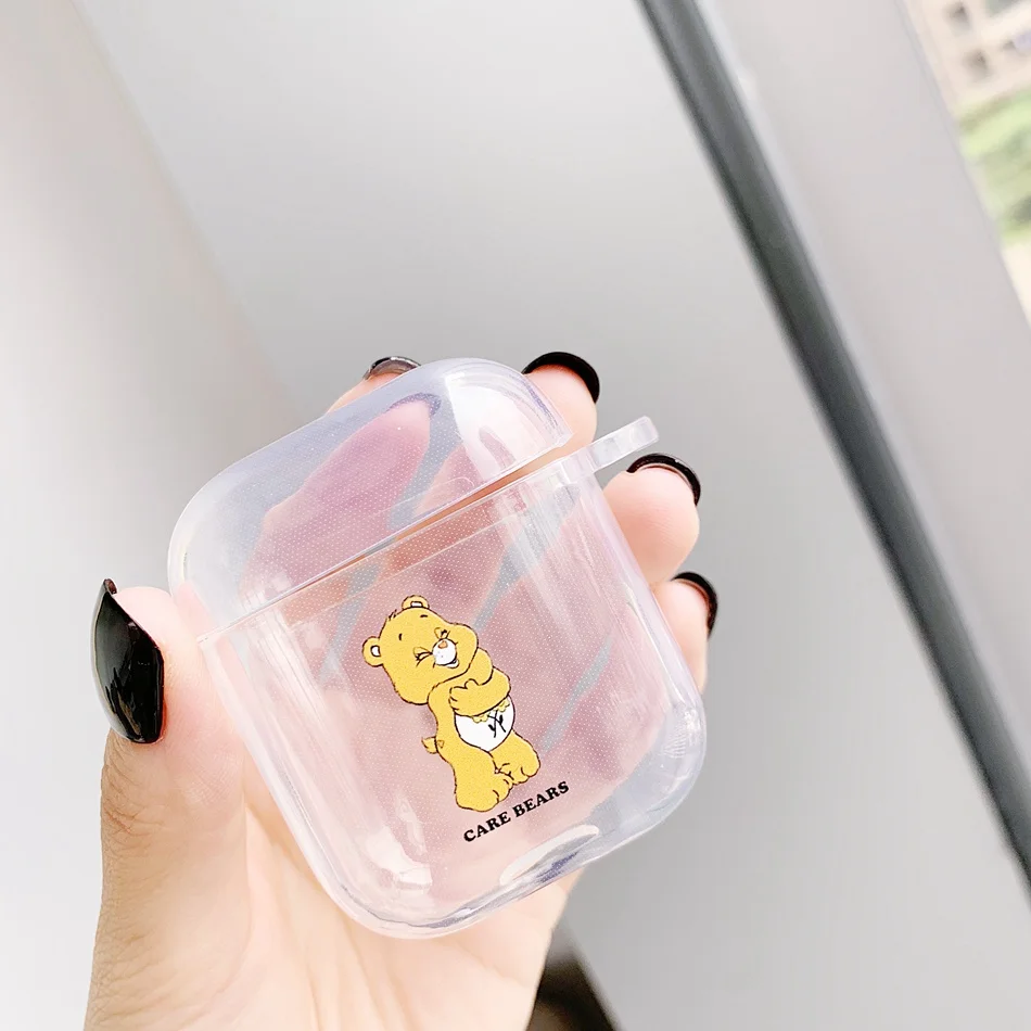 A16 Медведь беспроводной чехол для наушников для Airpods Iphone чехол s ТПУ милый силиконовый чехол для Airpod беспроводной Bluetooth протектор зарядки Etui - Цвет: A16