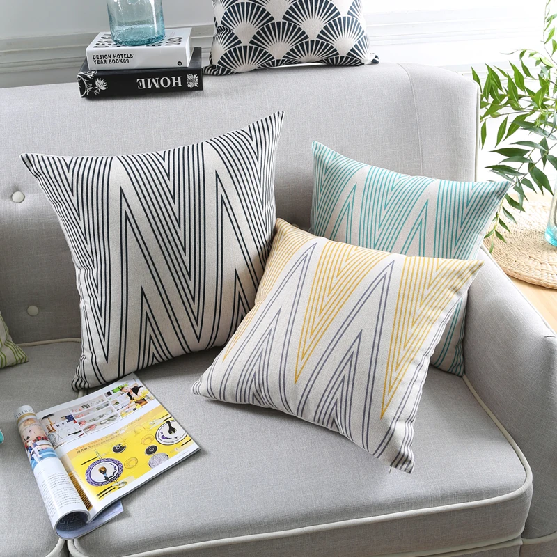 Декоративные Чехлы для подушек в скандинавском стиле геометрический чехол