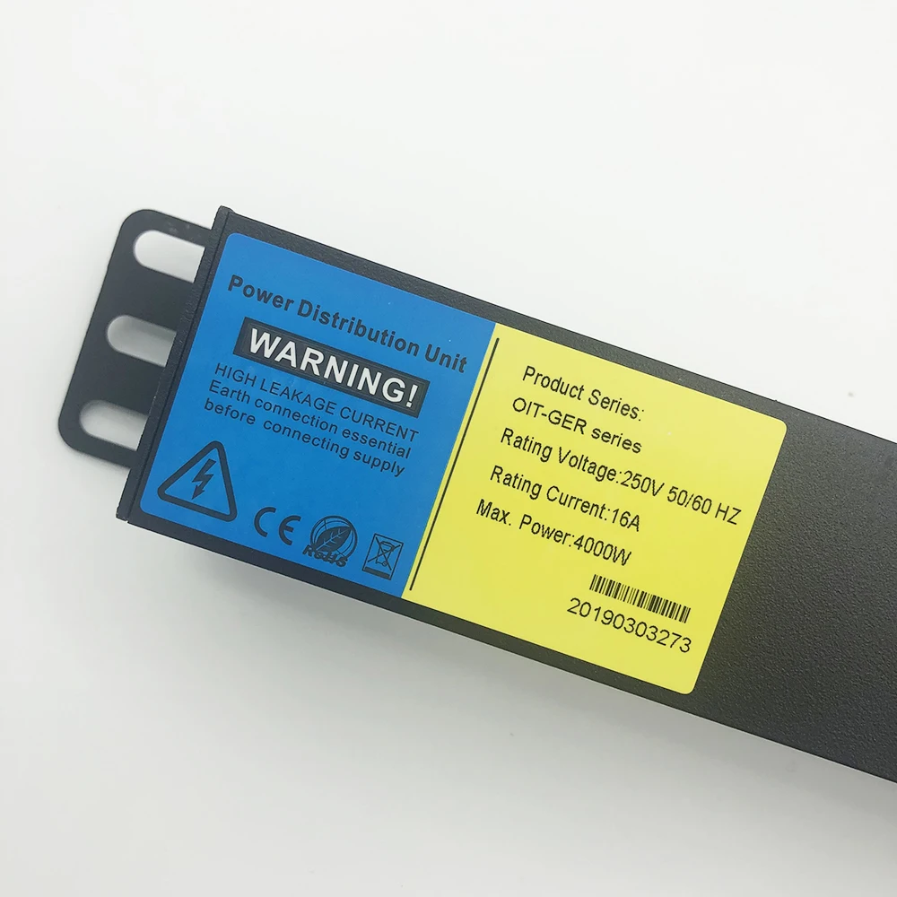 Блок питания PDU 1U/1.5U 19 дюймов 7/8 AC ЕС розетки с выключателем питания/Защита от перегрузки/индикатор светильник/AC Дисплей удлинитель