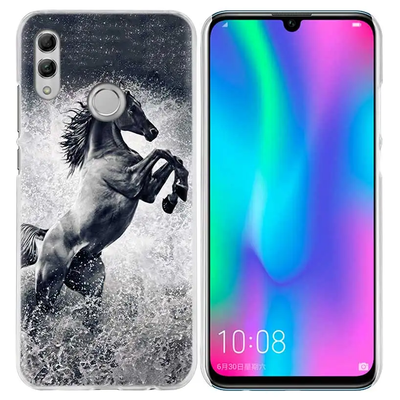 В форме лошадок, животных, чехол для huawei Honor 8X Y9 9 10 Lite Play 7C 8C 8S 8A фотоаппаратов моментальной печати 7S 7A Pro V20 20i Y6 Y7 Y5 жесткий чехол из ПК для телефона Coque - Цвет: 08