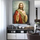 Плакаты и принты современного искусства, настенная Картина на холсте с изображением Иисуса Христа, декоративные картины для гостиной, Декор без рамки