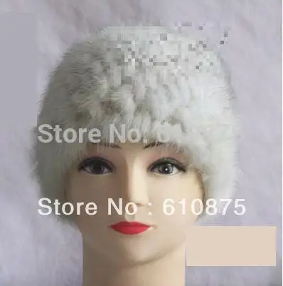 Женские осенние шапки из меха норки 100% толстые облегающие женские зимние