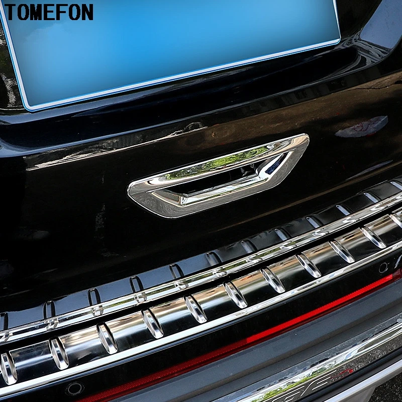 Для Ford Edge 2015 ABS Хромированная Задняя Крышка багажника двери чаши ручки крышки