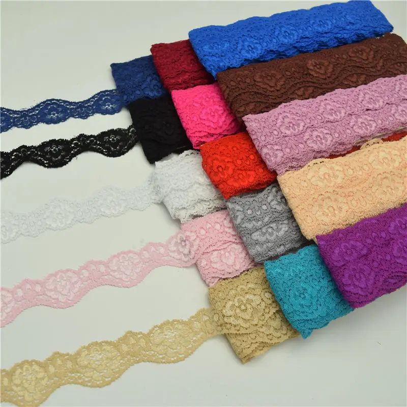 Эластичная лента с кружевной отделкой 10 ярдов 3 5 см|sewing diy|ribbon fabricdiy crafts sewing |