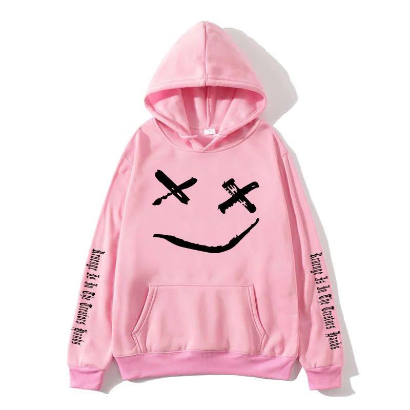 Новинка 2019 Женская толстовка с капюшоном со смайликом головной убор в стиле хип
