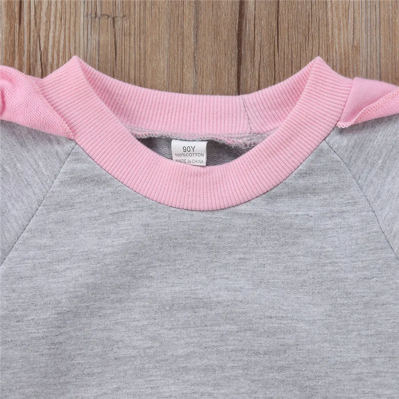 Осень 2018 комплект из 2 предметов для маленьких девочек детские рубашки с длинными