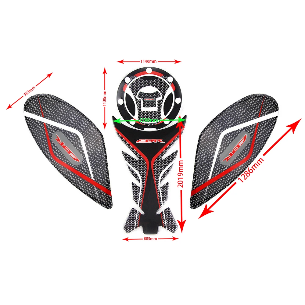 Защитная Наклейка на бак для мотоцикла honda CBR1000RR cbr1000 rr cbr 1000rr 1000 2007 2018|sticker for honda|tank